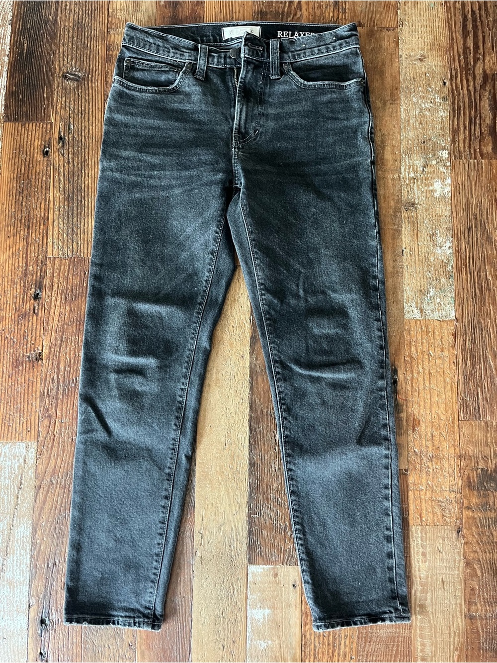 Men’s Madewell Relaxed Tapered Jeans - Black Wash